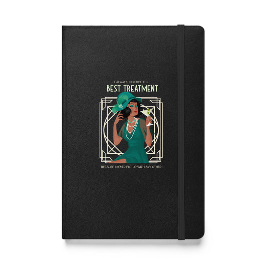 Emma Quote, Hardcover bound notebook