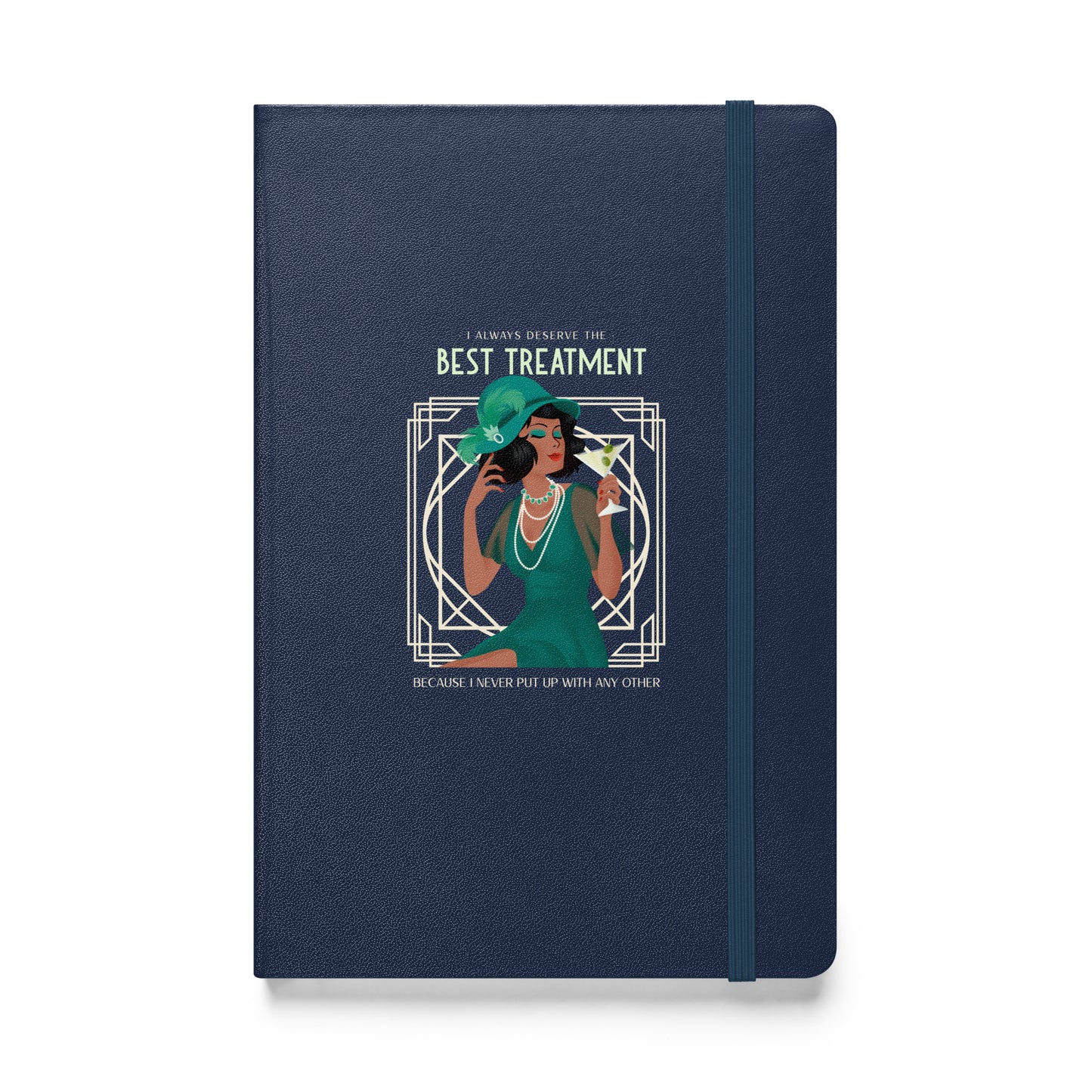 Emma Quote, Hardcover bound notebook