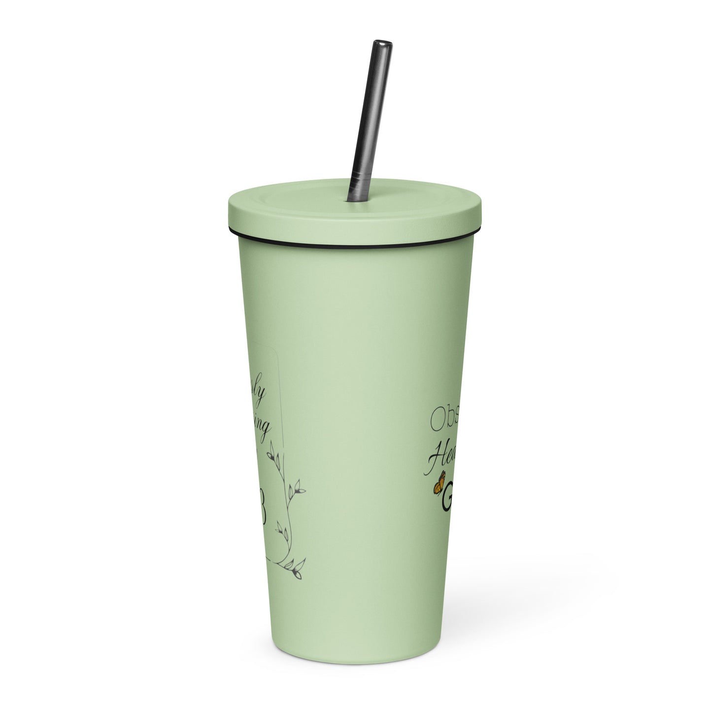 Obstinate, Headstrong Girl Insulated Tumbler with straw