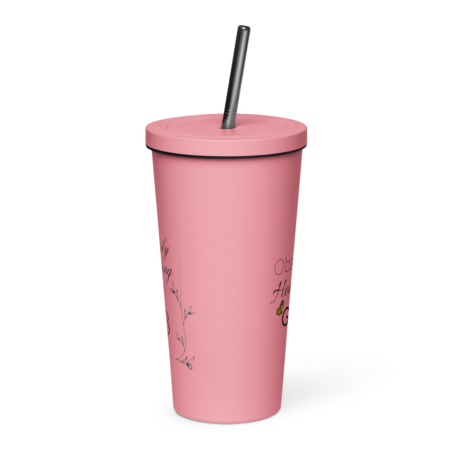Obstinate, Headstrong Girl Insulated Tumbler with straw