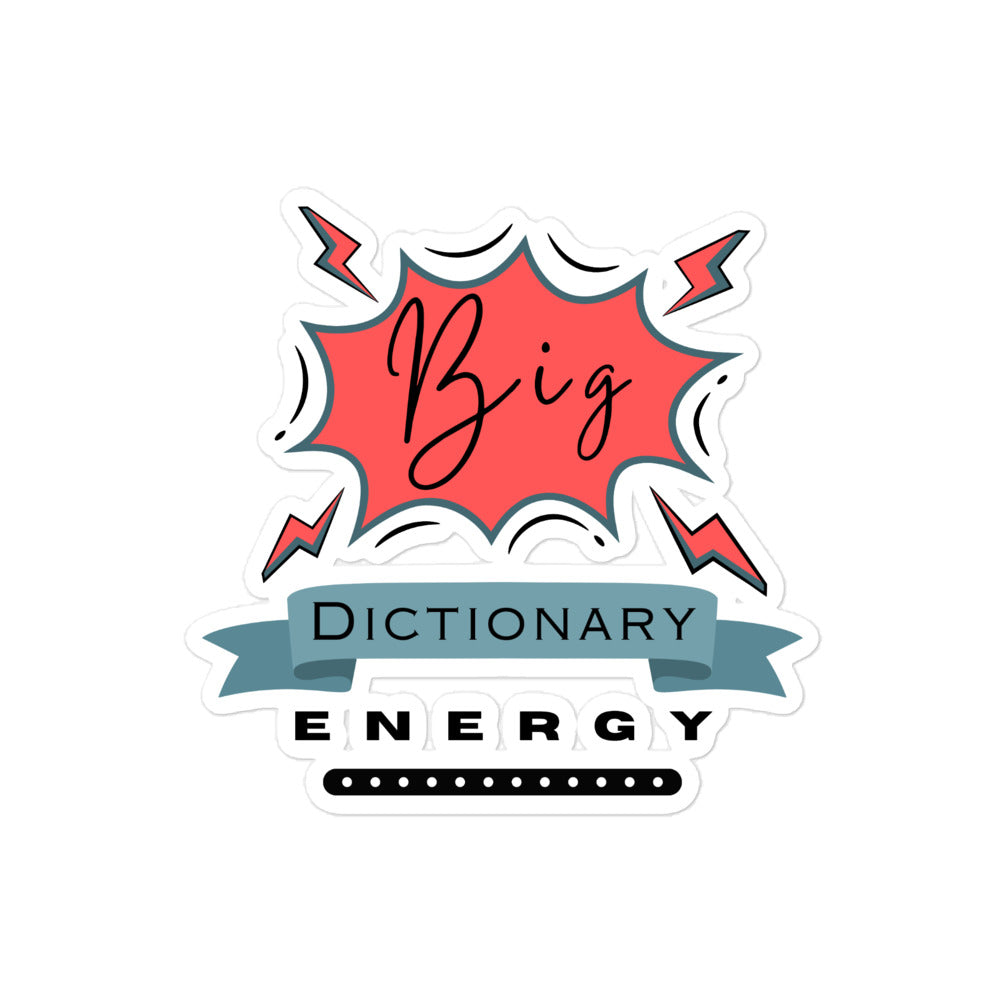 Big Dictionary Bubble-Free Stickers