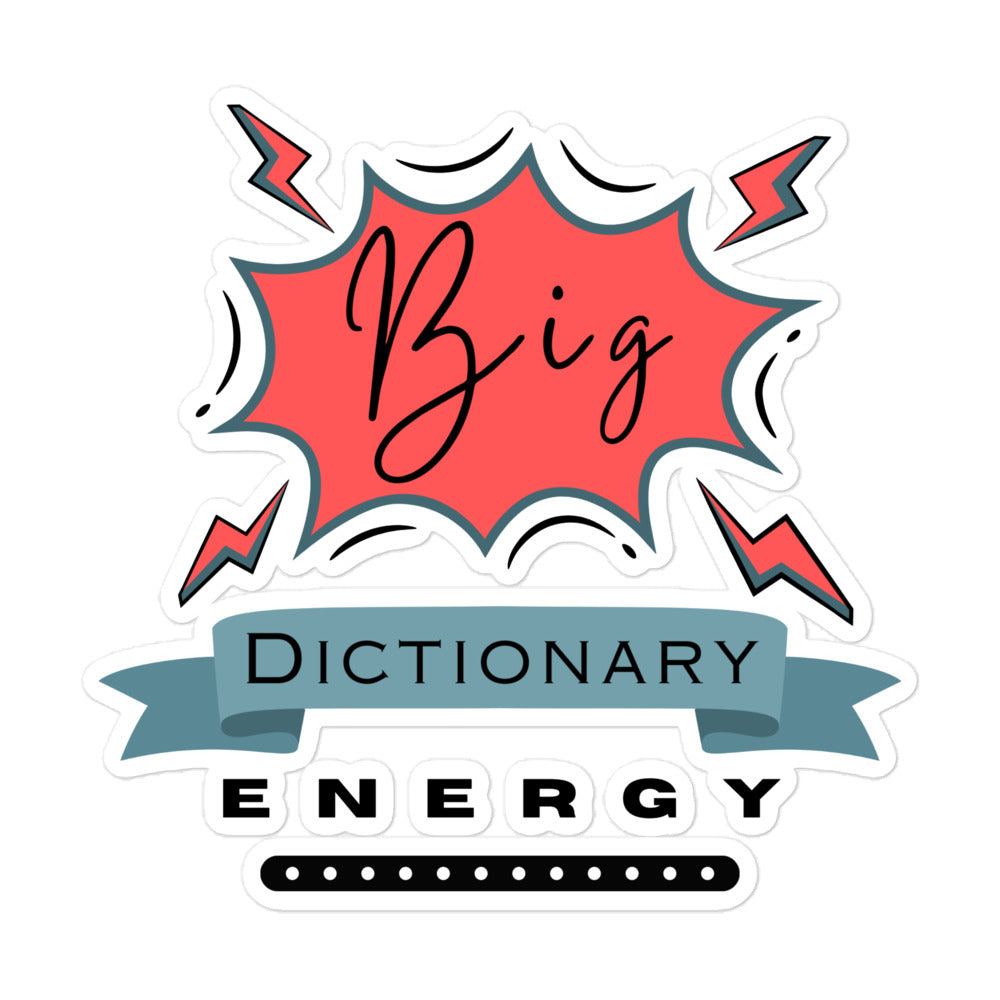 Big Dictionary Bubble-Free Stickers