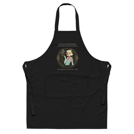 Art Deco - Selfishness Organic cotton apron