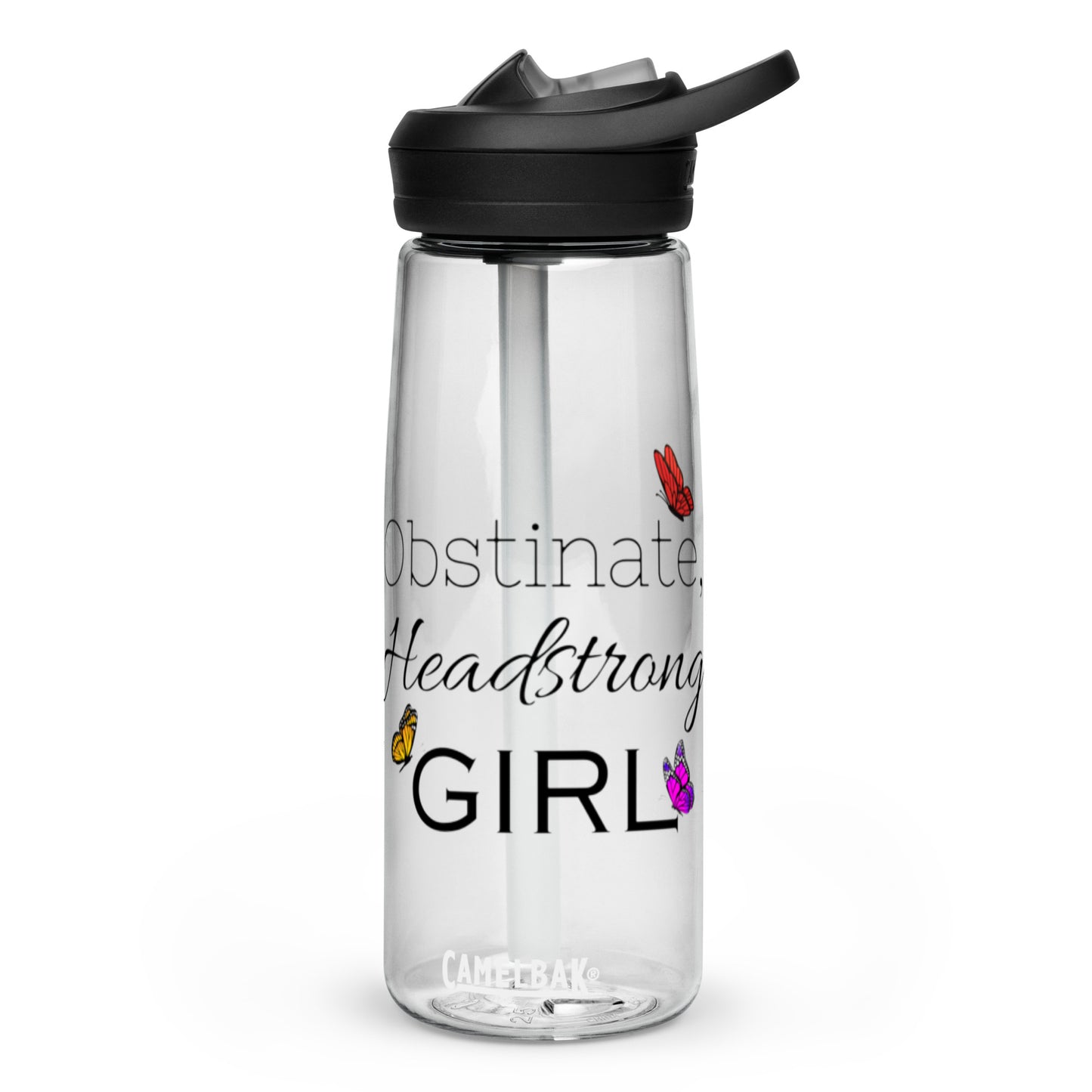 Obstinate, Headstrong Girl Sports water bottle