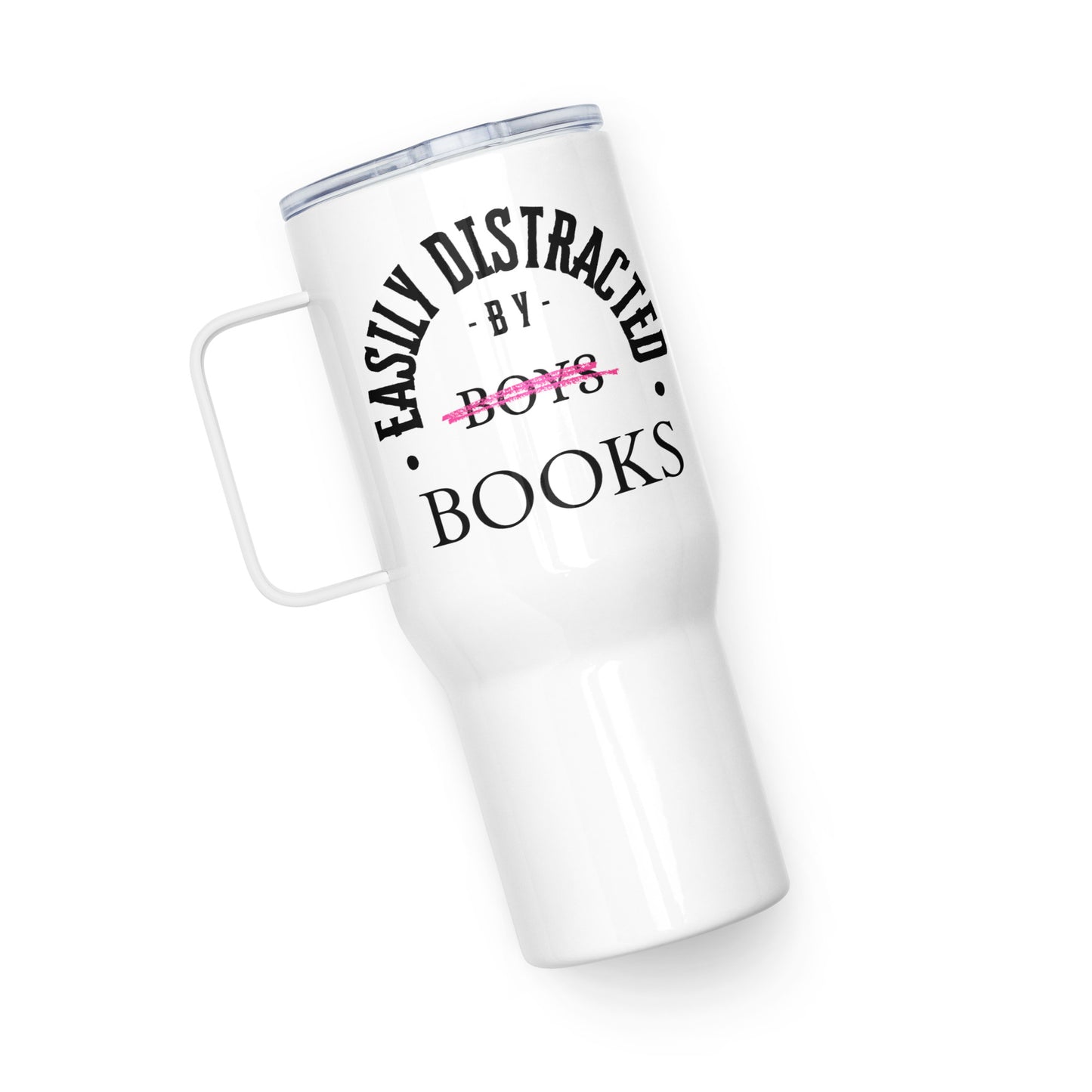 Easily Distracted By Books Travel Mug