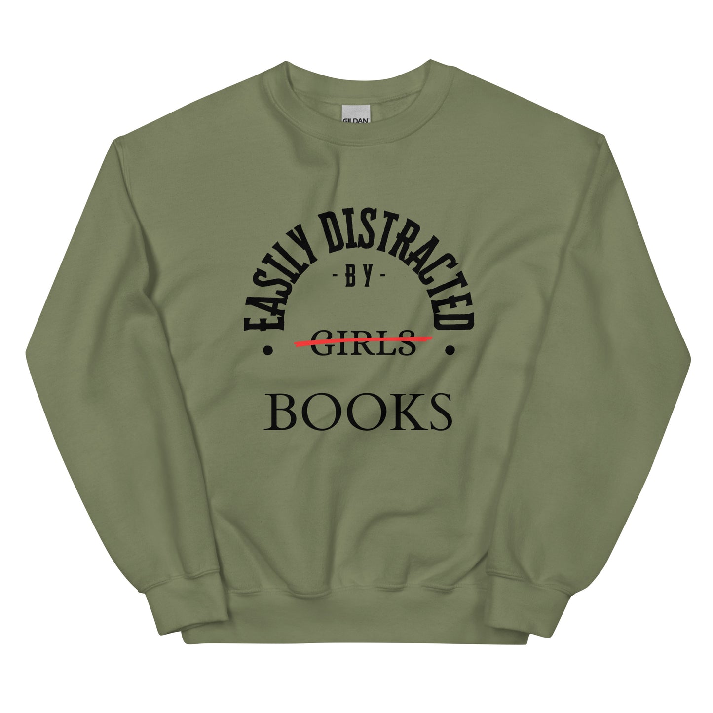 Easily Distracted By Books Sweatshirt