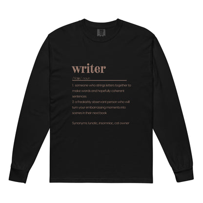 Writer Definitions Garment-dyed heavyweight long-sleeve shirt