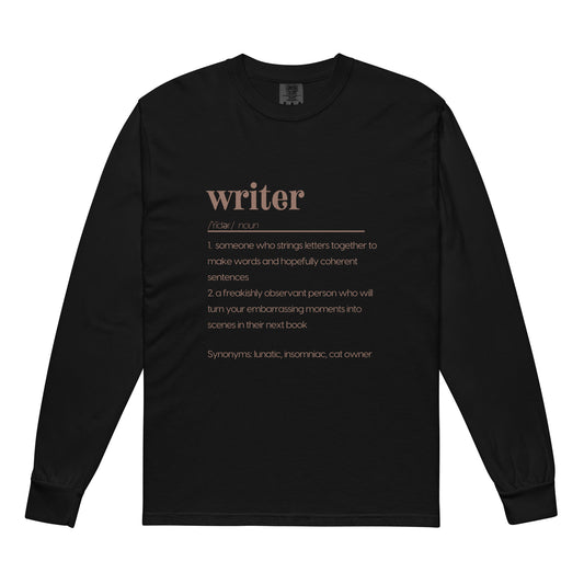 Writer Definitions Garment-dyed heavyweight long-sleeve shirt