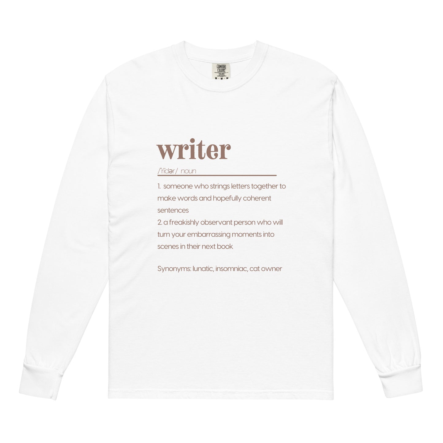 Writer Definitions Garment-dyed heavyweight long-sleeve shirt