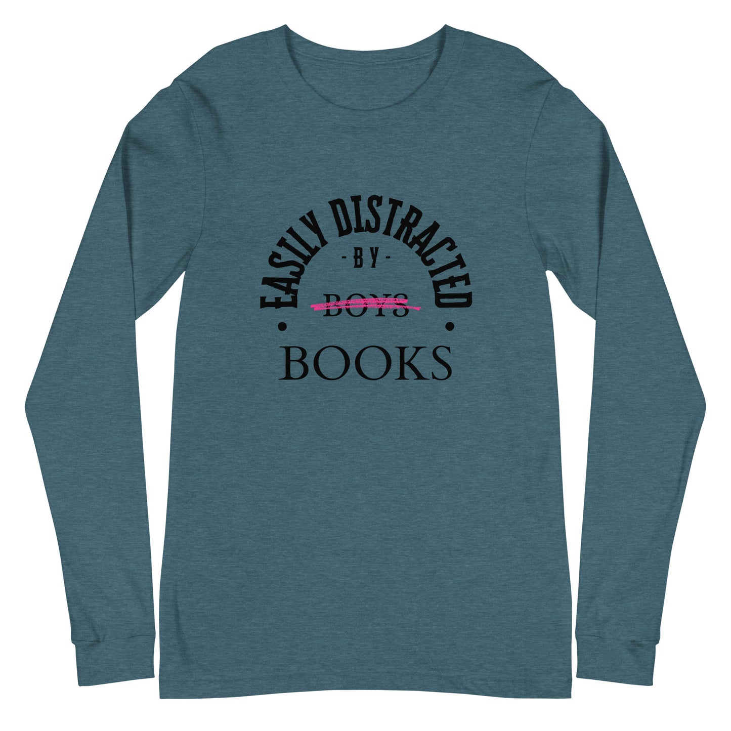 Easily Distracted By Books Long Sleeve Tee