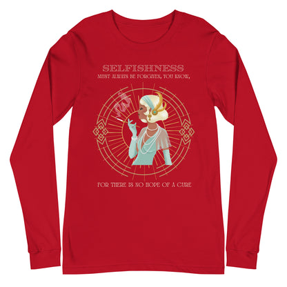 Art Deco - Selfishness Unisex Long Sleeve Tee