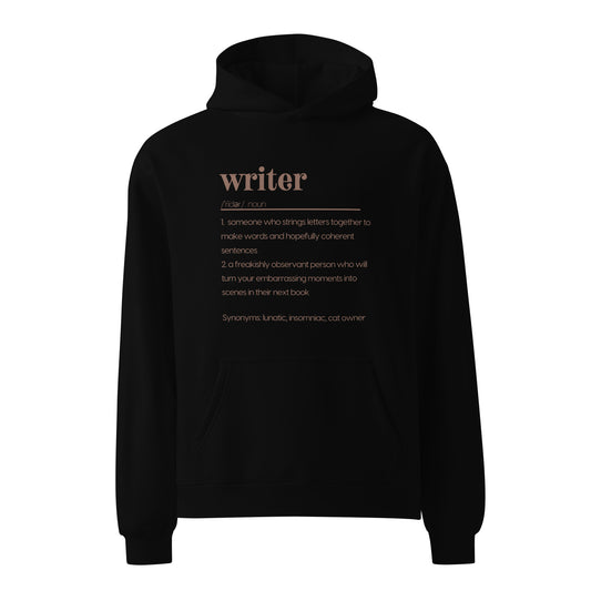 Writer Definitions Unisex oversized hoodie