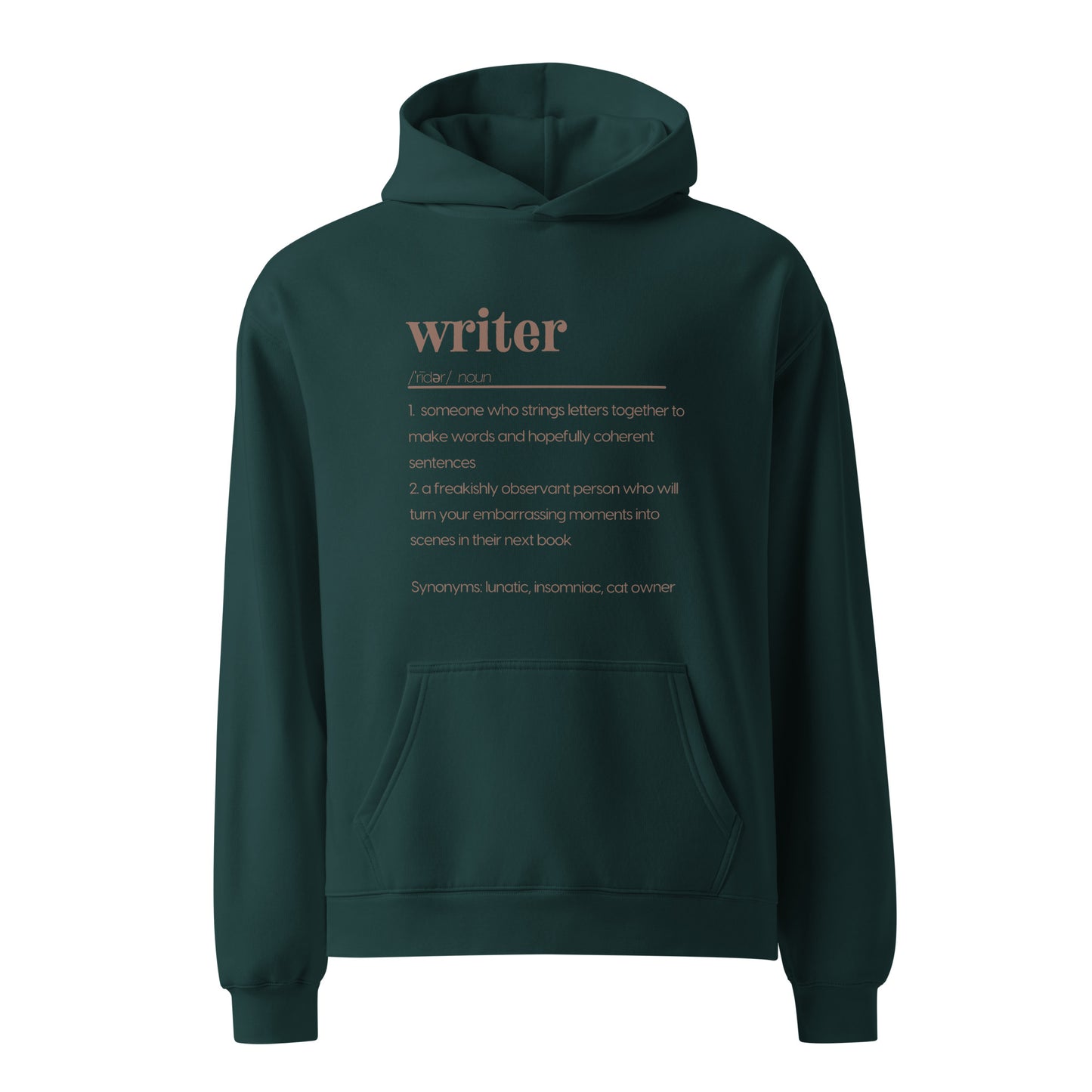 Writer Definitions Unisex oversized hoodie