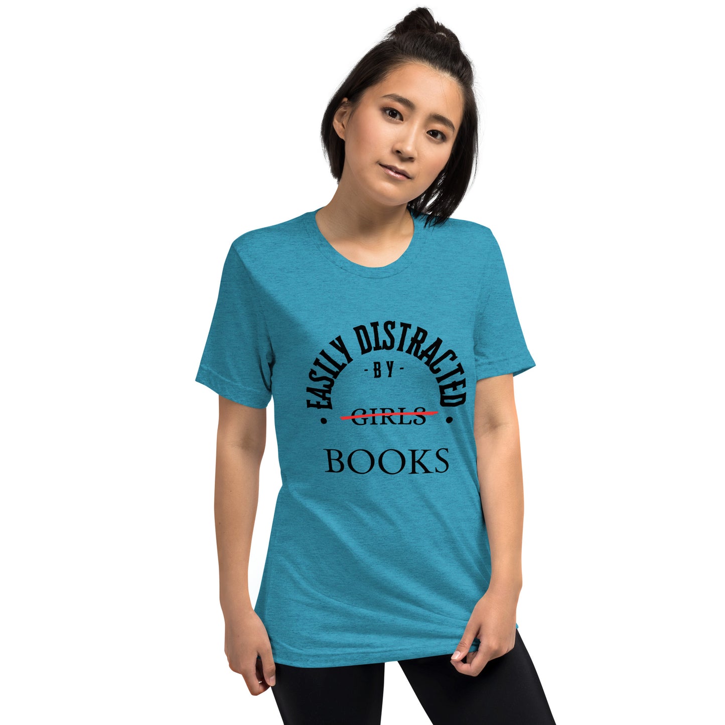 Easily Distracted By Books Short Sleeve t-shirt