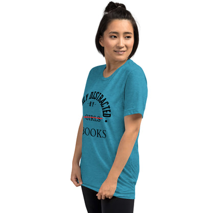 Easily Distracted By Books Short Sleeve t-shirt