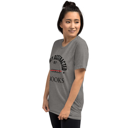 Easily Distracted By Books Short Sleeve t-shirt