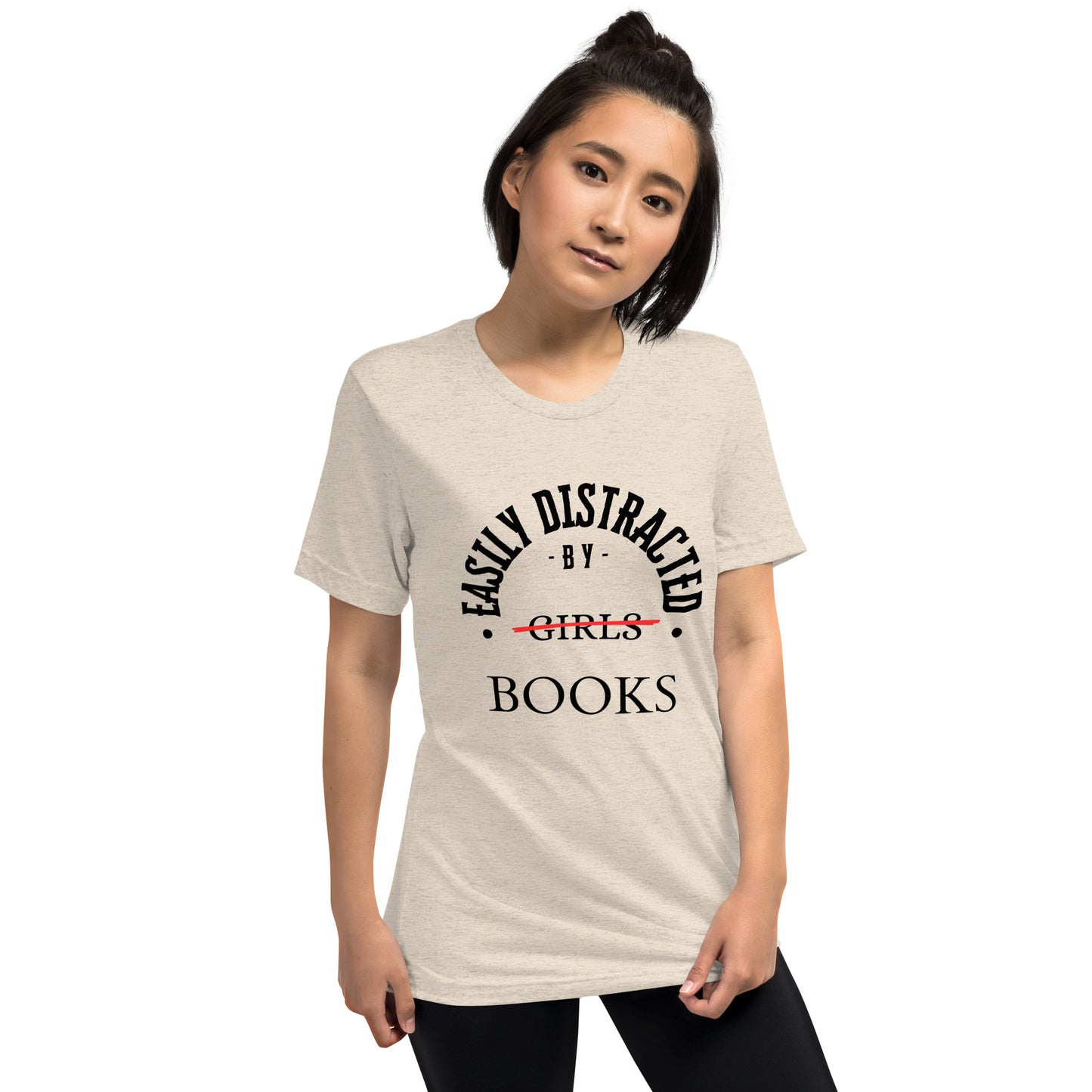 Easily Distracted By Books Short Sleeve t-shirt