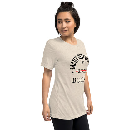 Easily Distracted By Books Short Sleeve t-shirt