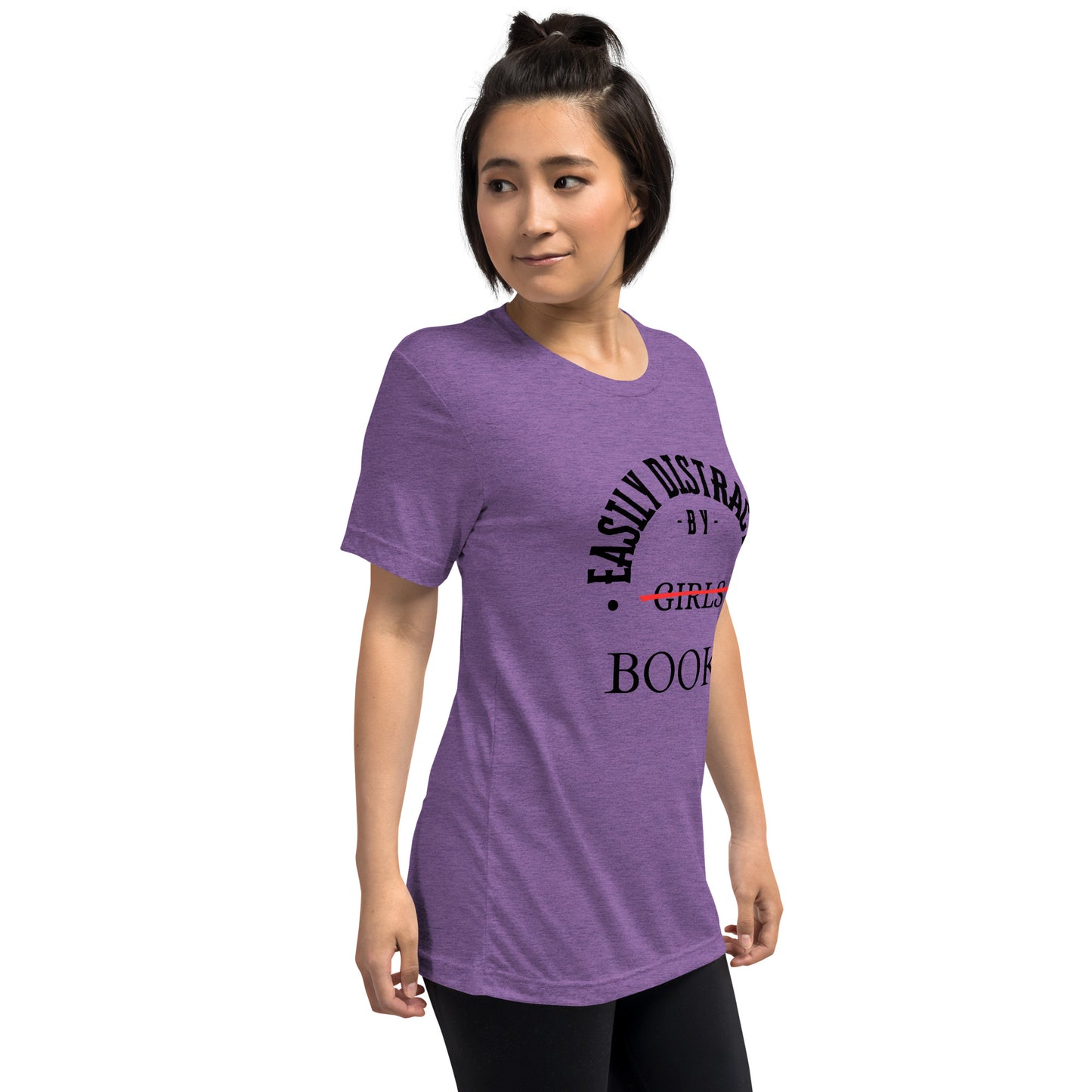 Easily Distracted By Books Short Sleeve t-shirt