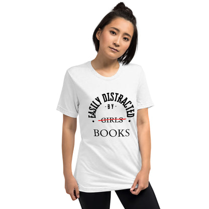 Easily Distracted By Books Short Sleeve t-shirt