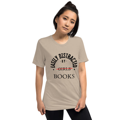 Easily Distracted By Books Short Sleeve t-shirt