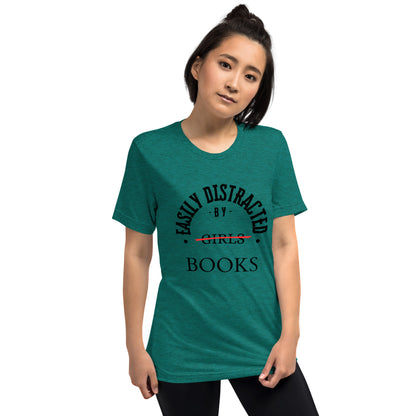 Easily Distracted By Books Short Sleeve t-shirt