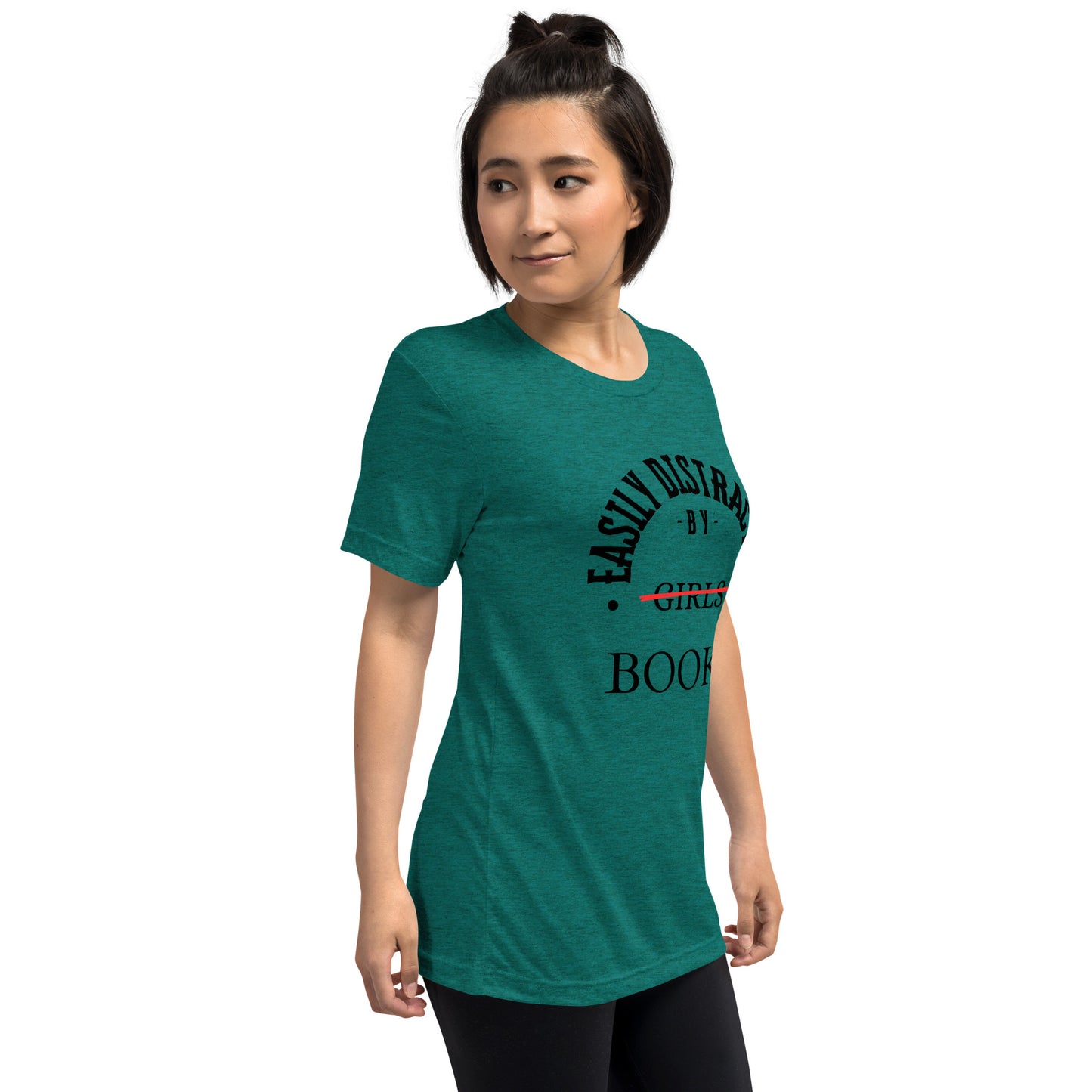 Easily Distracted By Books Short Sleeve t-shirt