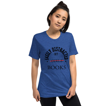 Easily Distracted By Books Short Sleeve t-shirt