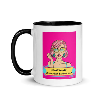 What would Elizabeth Bennet do? Mug with Color Inside