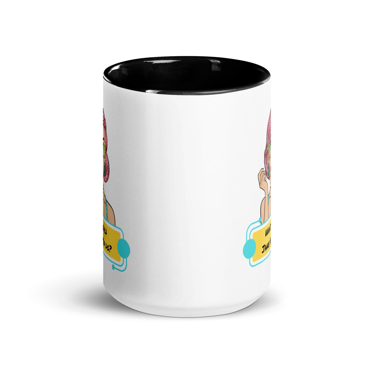 What would Jane Austen do? Mug with Color Inside