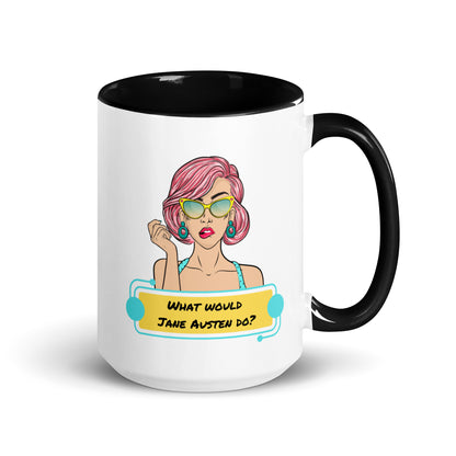 What would Jane Austen do? Mug with Color Inside