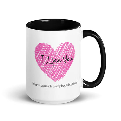 I like you, Mug with Color Inside