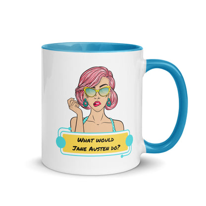 What would Jane Austen do? Mug with Color Inside