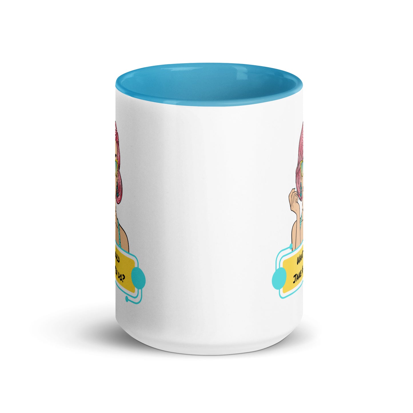 What would Jane Austen do? Mug with Color Inside