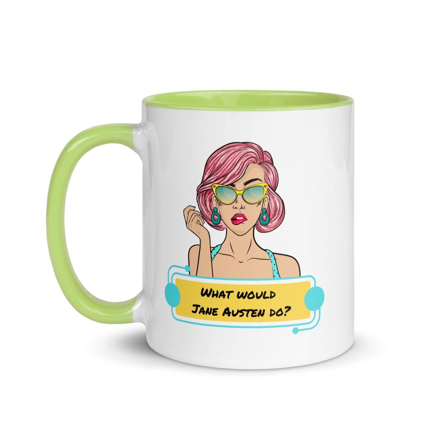 What would Jane Austen do? Mug with Color Inside