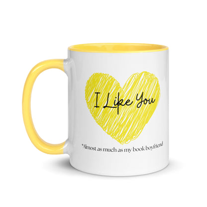 I like you, Mug with Color Inside