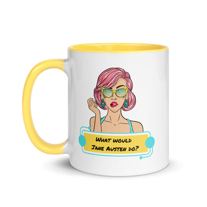 What would Jane Austen do? Mug with Color Inside