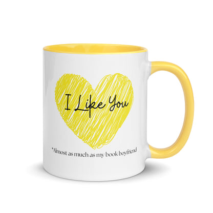 I like you, Mug with Color Inside