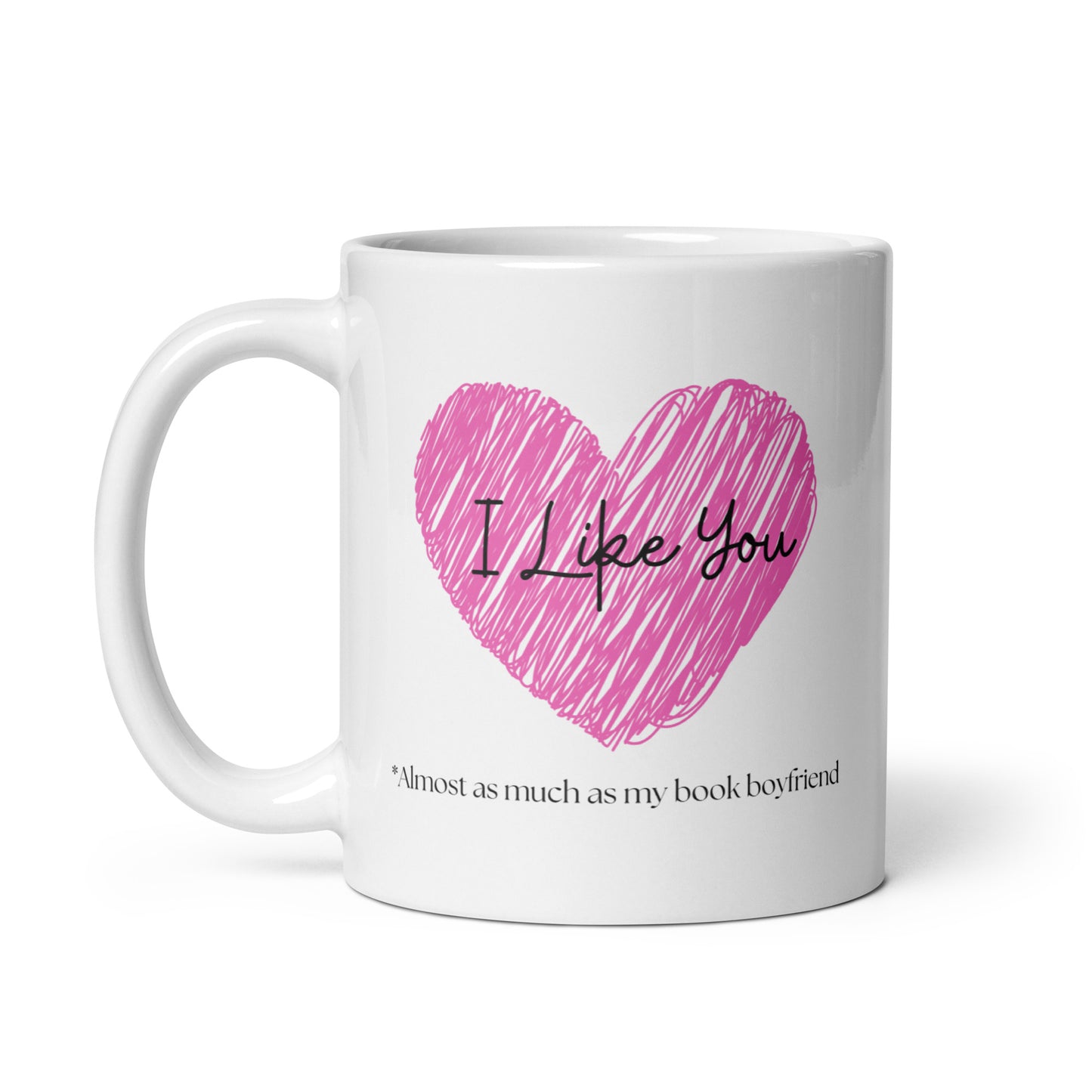 I like you, White glossy mug