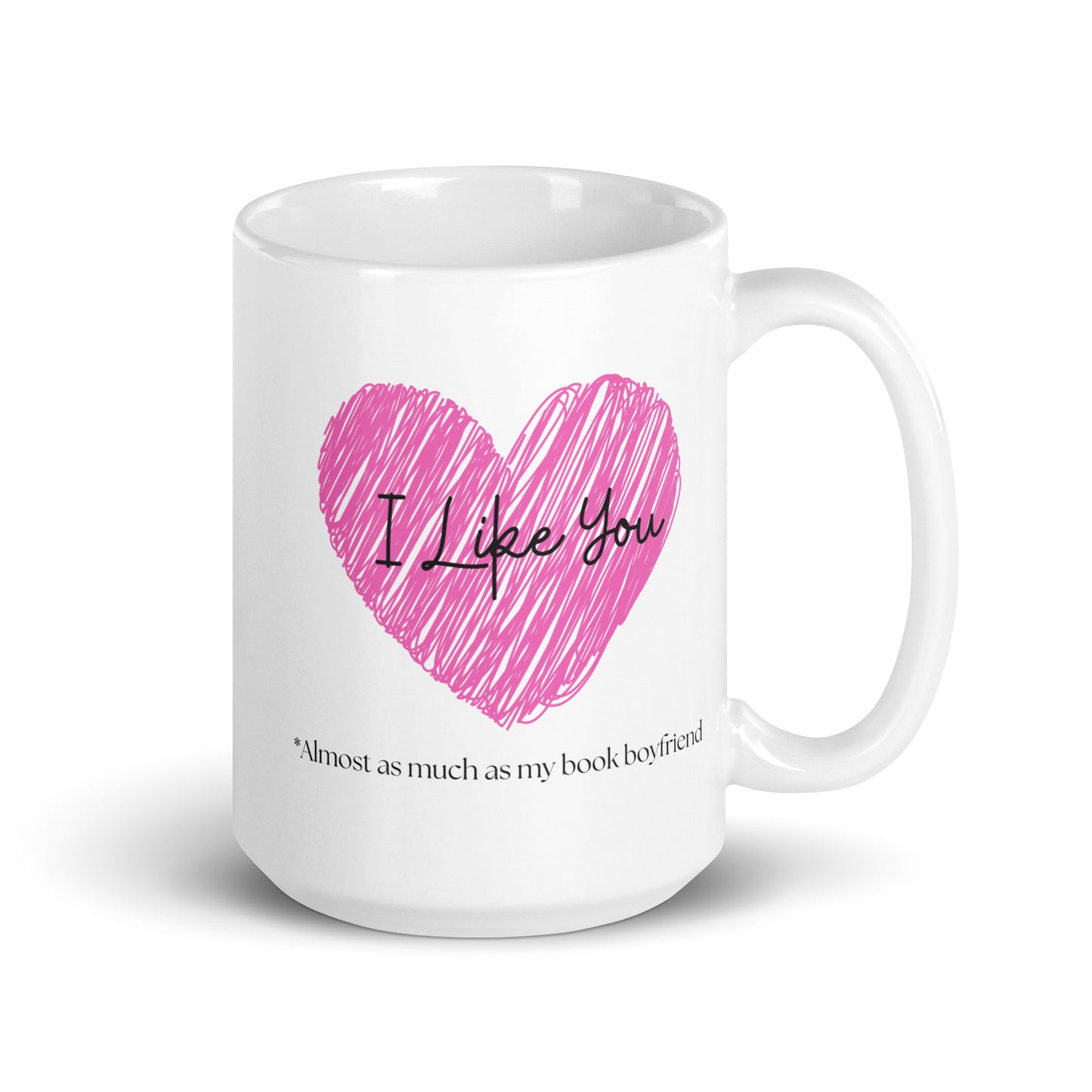 I like you, White glossy mug