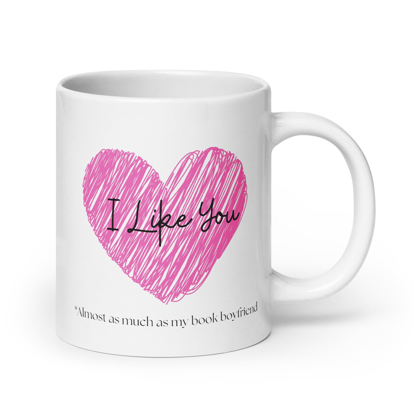 I like you, White glossy mug