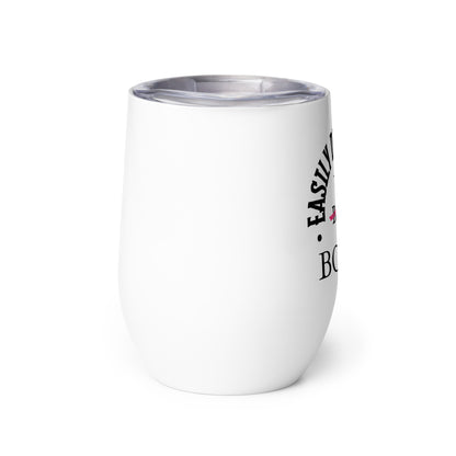 Easily Distracted By Books Wine Tumbler