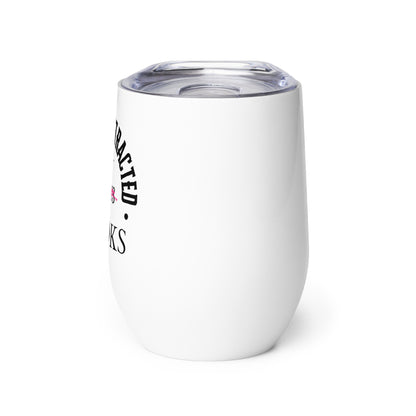 Easily Distracted By Books Wine Tumbler