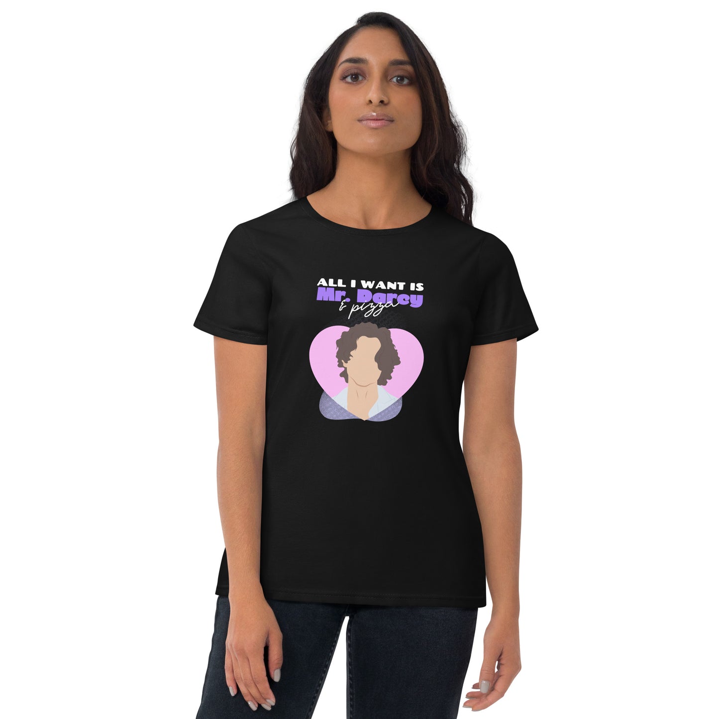 Mr. Darcy & Pizza Women's short sleeve t-shirt