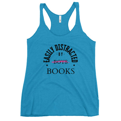 Easily Distracted By Books Racerback Tank