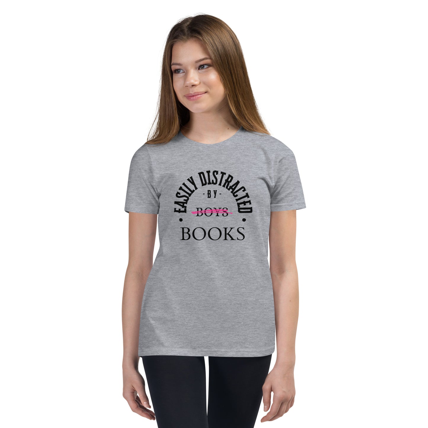 Easily Distracted By Books Youth T-Shirt