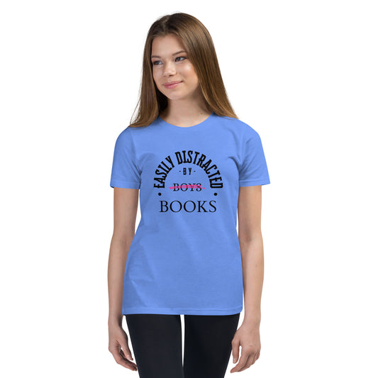 Easily Distracted By Books Youth T-Shirt