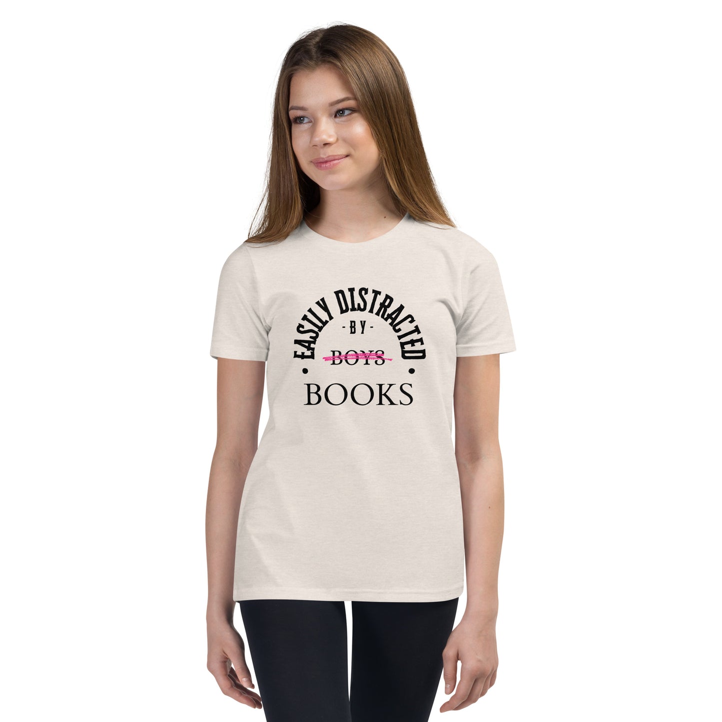 Easily Distracted By Books Youth T-Shirt