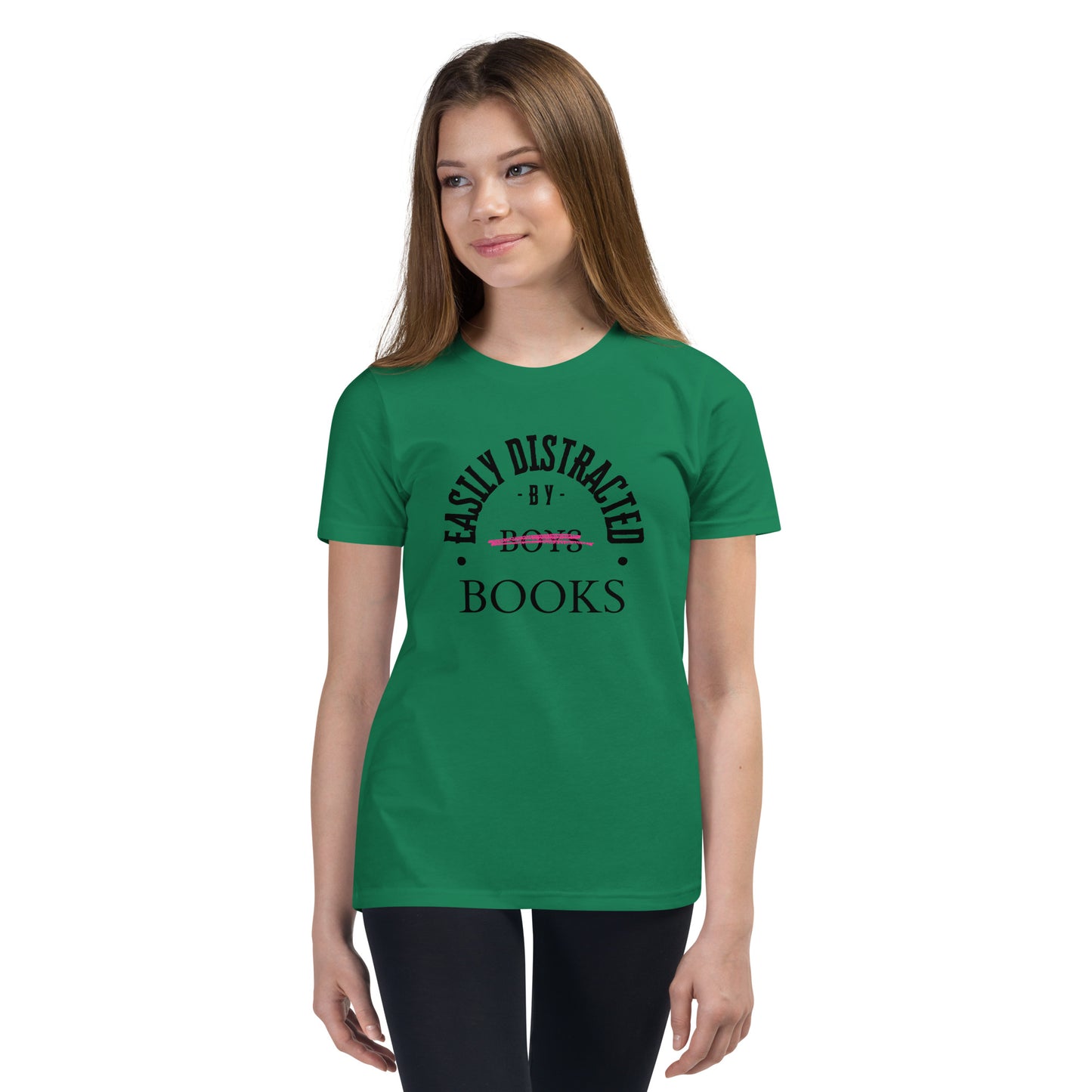 Easily Distracted By Books Youth T-Shirt