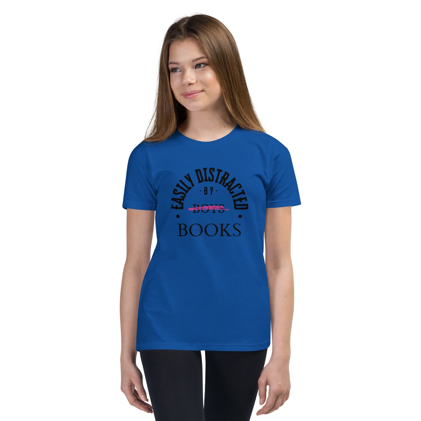 Easily Distracted By Books Youth T-Shirt